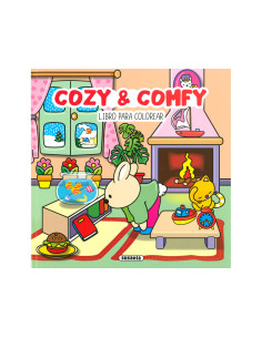 Cuaderno de colorear susaeta 1 cozy&comfy 48 paginas 24,2x24,2 cm
