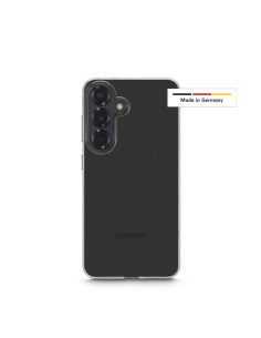 Hama Always Clear Funda para Samsung Galaxy S25 - Antideslizante - Especial Antiamarilleo - Poliuretano Termoplastico - Bordes E