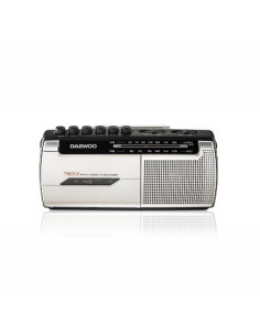 Daewoo Radio Grabadora Cassette AM/FM - Alimentacion a Pilas - Jack 3.5mm - Microfono Integrado - Altavoz Integrado - Asa de Tra 2