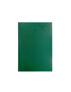 Agenda oficina liderpapel 2027 encuadernada corfu dia pagina a5 bilingue 60g papel fsc green 2