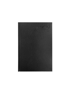 Agenda oficina liderpapel 2027 encuadernada corfu dia pagina a5 bilingue 60g papel fsc black 2