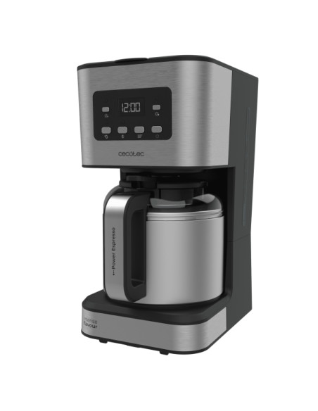 Cecotec Coffee 66 Drop and Thermo Time Cafetera de Goteo - 950W - Capacidad para 10 Tazas - Jarra Termo - LCD Retroiluminada - P