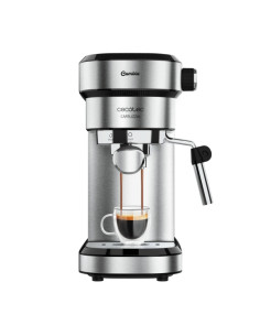Cecotec Cafelizzia Steel Cafetera Espresso con Vaporizador - Potencia 1350W - Presion 20bar - Termoblock - Temperatura Regulable