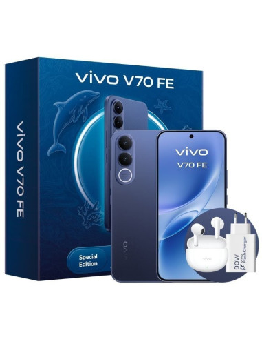 Smartphone Vivo V70 FE 8GB/ 512GB/ 6.83""/ 5G/ Azul/ Incluye Cargador + Auriculares