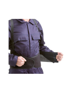 Faja lumbar safetop elastica con velcro y tirantes l