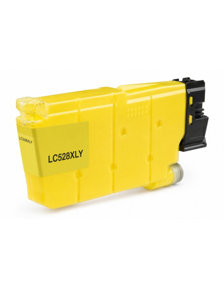 Brother LC528XL Amarillo Cartucho de Tinta Pigmentada Generico - Reemplaza LC528XLY