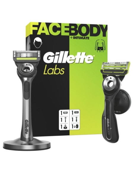 Pack de 2 Cuchillas de Afeitar Gillette GilletteLabs FaceBody + Intimate
