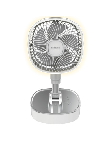 Cecotec EnergySilence 1000 FoldAir Portable Ventilador de Pie Portatil - 8000mAh - Plegable y Telescopico - Diametro de 10"" - T