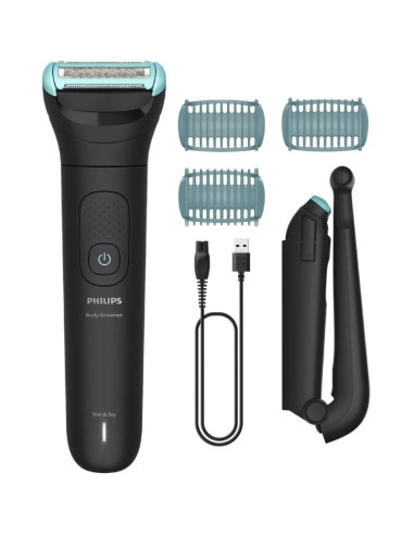 Cortabarbas Philips Beardtrimmer series 5000 BG5475/15/ con Batería/ 4 Accesorios