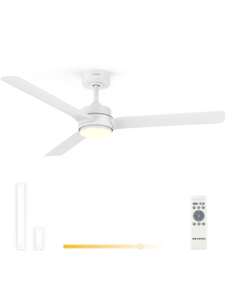 Ventilador de Techo Grunkel SKYEASY52/ 30W/ 3 Aspas 132cm/ 6 Velocidades
