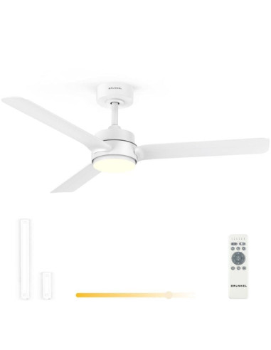 Ventilador de Techo Grunkel SKYEASY47/ 30W/ 3 Aspas 119cm/ 6 Velocidades