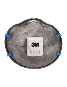 3M Pack de 2 Mascarillas para Particulas FFP2 - Desechable - con Valvula - para Niveles Medios de Particulas - Color Gris 2