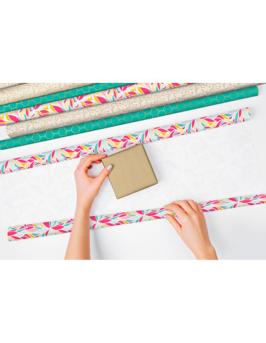 Papel de regalo clairefontaine alianza todo año 57 g rollo ancho 70 cm longitud 2 m