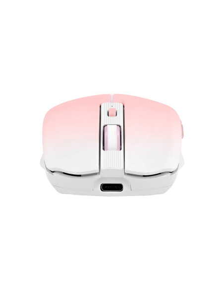 Raton tnb gradient inalambrico 1600 dpi usb tipo-c seis botones color rosa