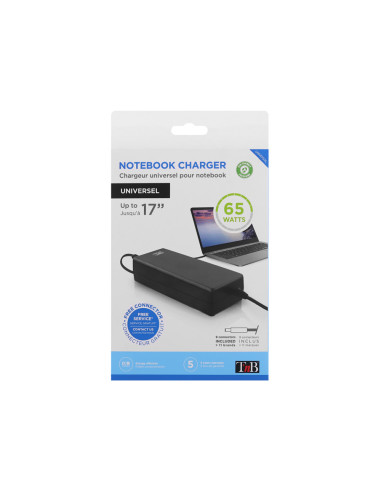 Cargador para portatil tnb usb-c 65w con 9 adaptadores