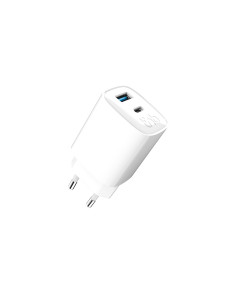 Cargador de pared tnb gan 45 w usb-c + usb a color blanco