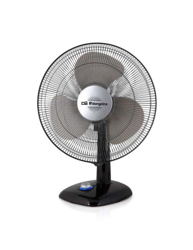 Orbegozo TF 0134 Ventilador de Sobremesa - Potente Caudal de Aire - Silencioso y Seguro - Funcion Oscilacion e Inclinacion - Con