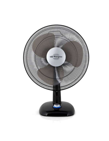Orbegozo TF 0134 Ventilador de Sobremesa - Potente Caudal de Aire - Silencioso y Seguro - Funcion Oscilacion e Inclinacion - Con