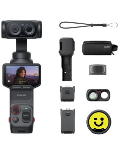 Cámara Digital Deportiva Insta360 Luna Ultra Pack Creador/ 8K/ Ángulo de visión 360º/ Negra