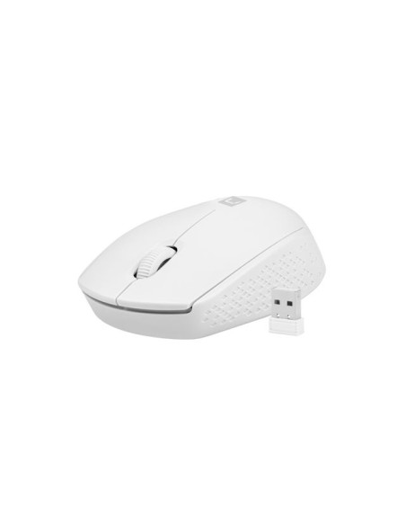 Natec Stork Raton Optico Inalambrico - 1600 dpi - Adaptador USB - 3 Botones - Color Blanco