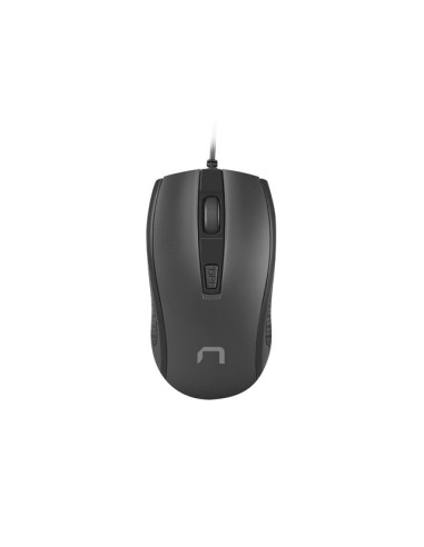 Natec Hoopoe 2 Raton Optico - 1600 dpi - Cable de 1,8 mtrs - 4 Botones - Color Negro