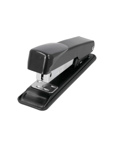 Grapadora greening metalica color negro capacidad 30 hojas usa grapas 24/6 y 26/6