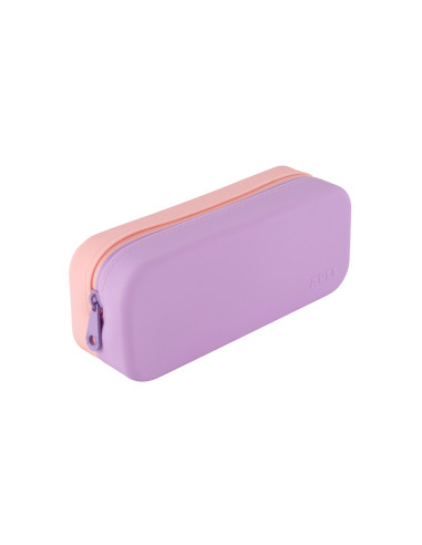 Estuche portatodo apli silicona bicolor expositor de 16 unidades colores surtidos