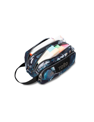 Bolso portatodo totto triple cremallera futbol 115x230x105 mm
