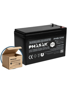 Batería Phasak PHB 1210 compatible con SAI/UPS PHASAK según especificaciones