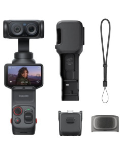 Cámara Digital Deportiva Insta360 Luna Pro/ 8K/ Ángulo de visión 360º/ Negra