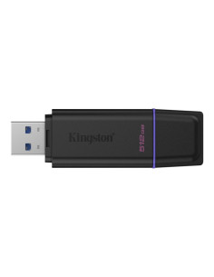 Kingston DataTraveler Exodia Memoria USB 512GB - USB 3.2 Gen 1 - Con Tapa - Enganche para Llavero - Color Negro (Pendrive)