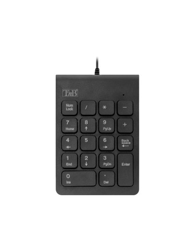 Teclado numerico tnb usb-a con cable color negro