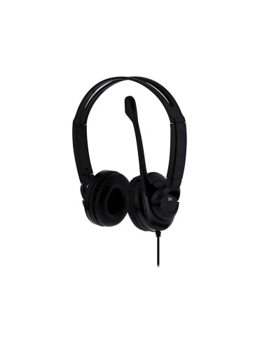 Auriculares tnb hs-200 multimedia con microfono usb color negro