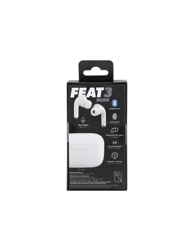 Auriculares tnb feat3 true wireless color blanco