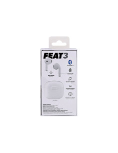 Auriculares tnb feat3 true wireless con microfono color blanco 2