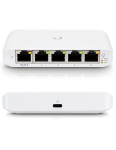 Switch Gestionable Ubiquiti USW-Flex Mini 5 Puertos/ RJ45 10/100/1000 PoE/ Pack 3 uds 2