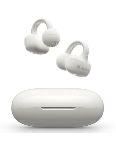 Auriculares Deportivos de Conducción Aérea OpenRock E OPACE02 con estuche de carga/ Autonomía 7h/ Blancos
