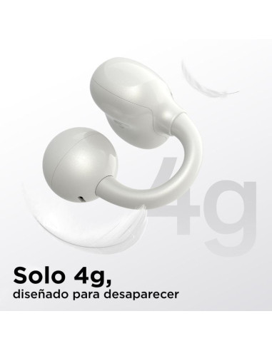 Auriculares Deportivos de Conducción Aérea OpenRock E OPACE02 con estuche de carga/ Autonomía 7h/ Blancos