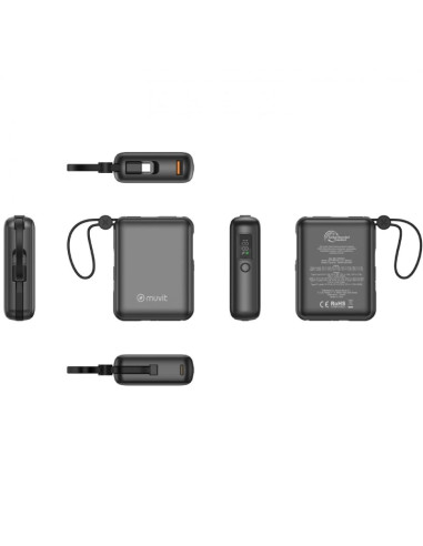 Powerbank 10000mAh Muvit For Change MCCHP0014/ 35W/ Negra