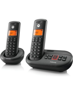 Motorola E212 Telefono Inalambrico Dect + 1 Supletorio - Contestador Automatico - Manos Libres