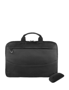 Tucano Idea Maletin Portatil 15,6"" + Raton Inalambrico - Tamaño Slim - Interior Acolchado - Color Negro