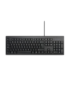 Kensington KB100 EQ Teclado Completo USB-A - Fabricado con 64% de Contenido Reciclado - Membrana a Prueba de Liquidos - Color Ne
