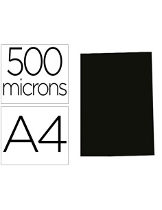 Tapa de encuadernacion gbg polipropileno polycover opaca 500 mc din a4 color negro pack de 100 unidades