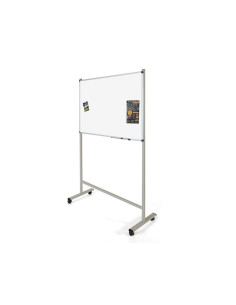 Soporte rocada movil universal para pizarras de pared de 120 a 200 cm con ruedas y freno 2