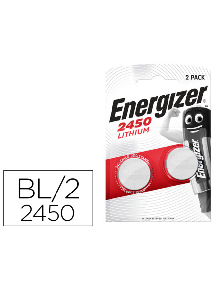 Pila energizer litio boton 2450 blister de 2 unidades