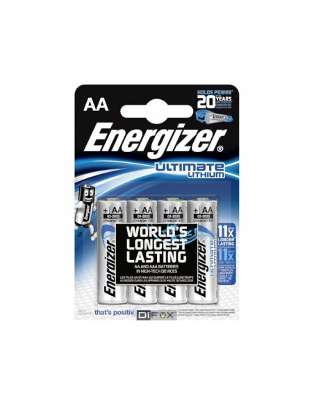 Pila energizer litio ultimate aa blister de 4 unidad