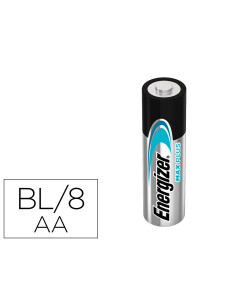 Pila energizer alcalina max plus aa blister de 8 unidades