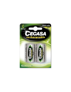 Cegasa Rechargeable Pack de 2 Pilas Recargables HR14 C 3000mAh