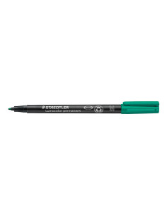 Rotulador staedtler lumocolor retroproyeccion punta de fibrapermanente 317-5 verde punta media redonda 0.8-1 mm 2