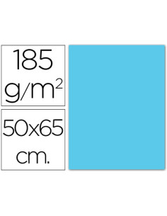 Cartulina guarro azul cielo 50x65 cm 185 gr